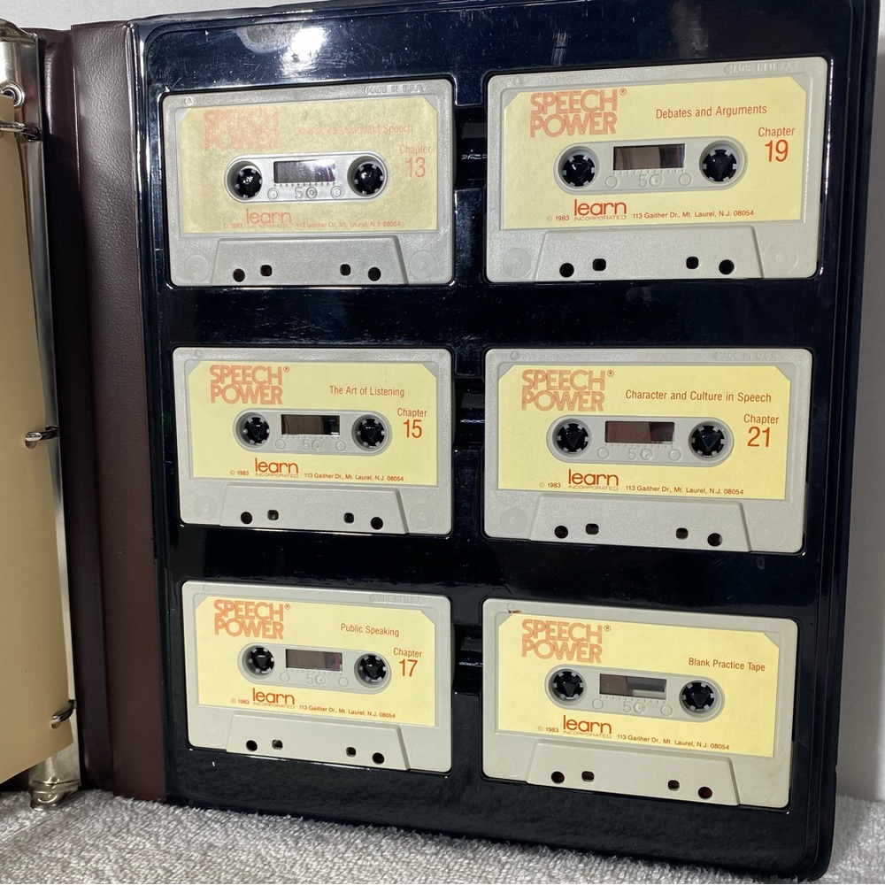 Vintage 1983 Learn Inc Speech Power Cassette Tape Learning & Educational Program - Picture 7 of 11